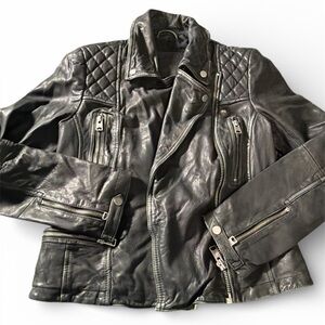 Chaqueta biker cargo de cuero All Saints